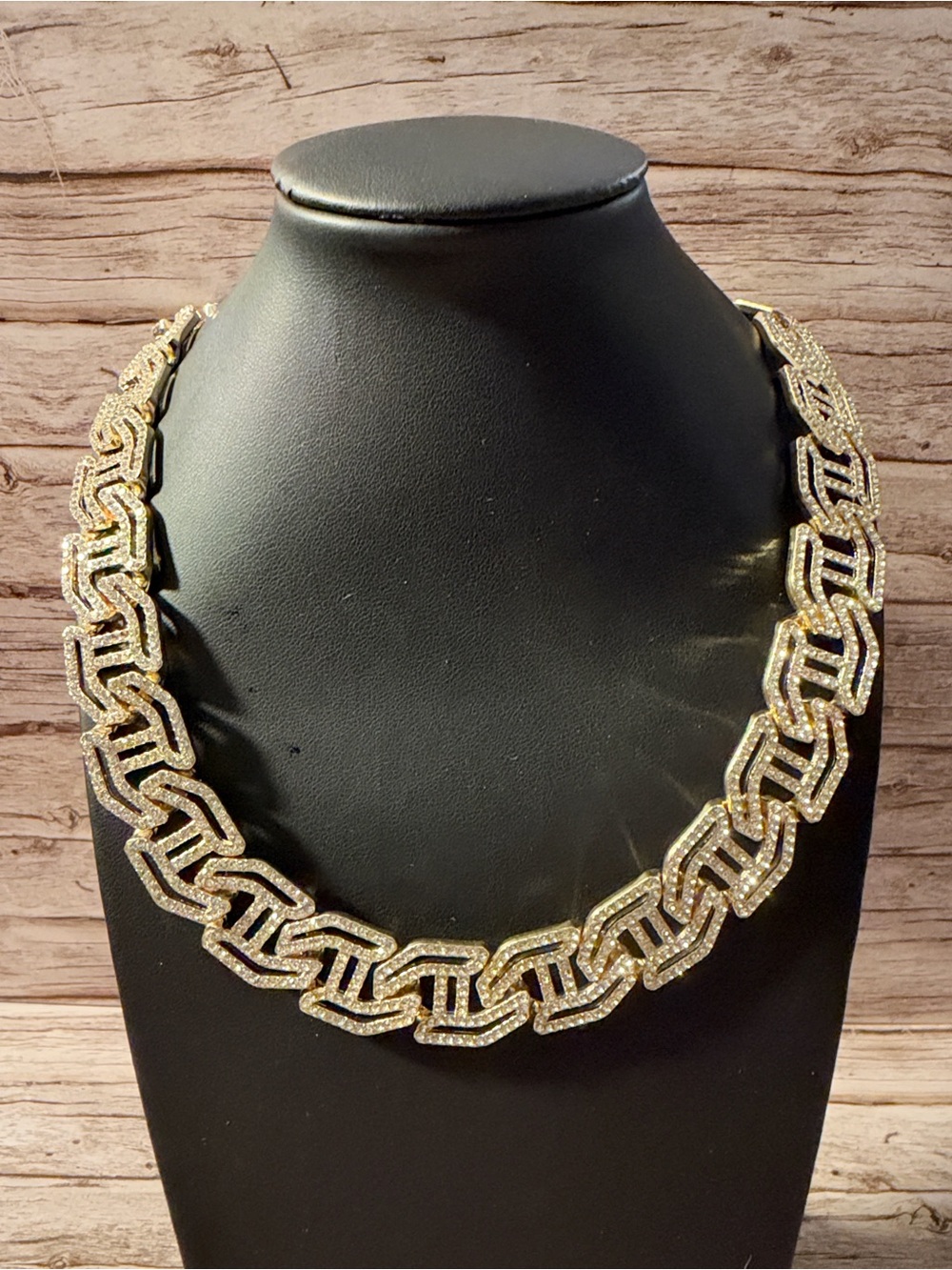 Iced Out Gold Pave Cuban Link Bracelet Clasp - Men Accessories